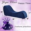 blue yoga chaise lounge chair
