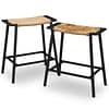 Backless Wicker Bar Stools for Kitchen Counter