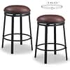 swivel pu armless bar stools -360