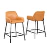 light brown Low Back Bar Stools With Arms
