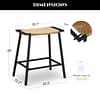 oulluo wicker bar stools dimensions