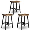 wooden bar stools set of 3