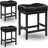 918-Counter Height Bar Stools Set of 3-BK-1
