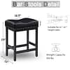 918-Counter Height Bar Stools Set of 2-BK-2