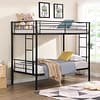 twin black bunk bed