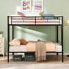black full bunk bed