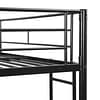 black bunk bed