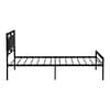 Twin Size Bed Frame with Headboard, Black (6)