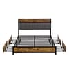 Vintage Brown Bed Frame-8