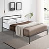 Grey Queen Size Bed Frame with Headboard (1)