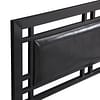Twin Size Bed Frame with Headboard, Black (8)