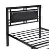 Twin Size Bed Frame with Headboard, Black (7)