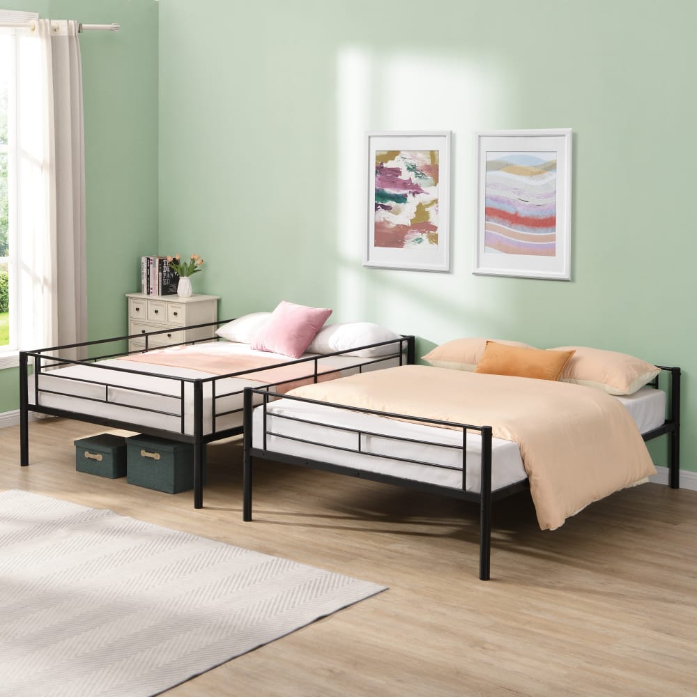 twin metal bed