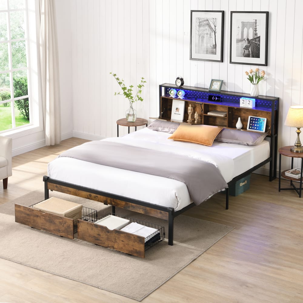 2302 Metal Platform Bed Frame -2