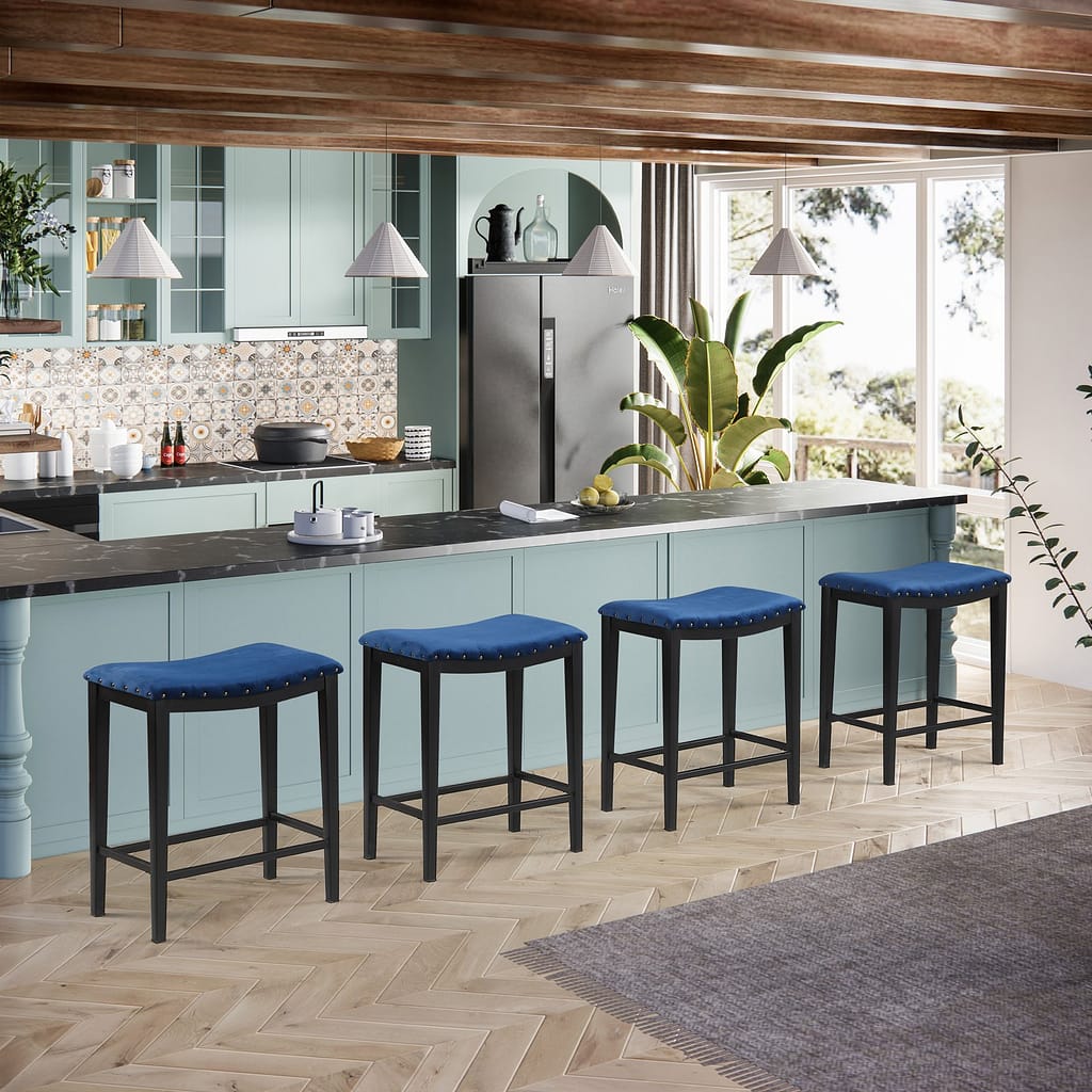 Backless Metal Bar Stools
