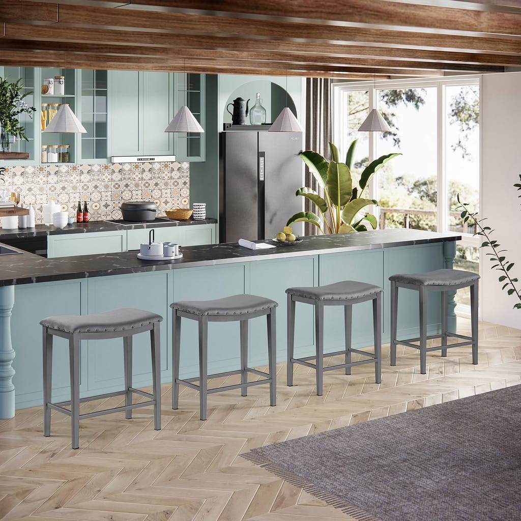 counter bar stools with velvet seat