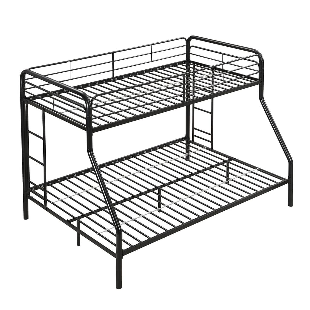 black metal bunk bed