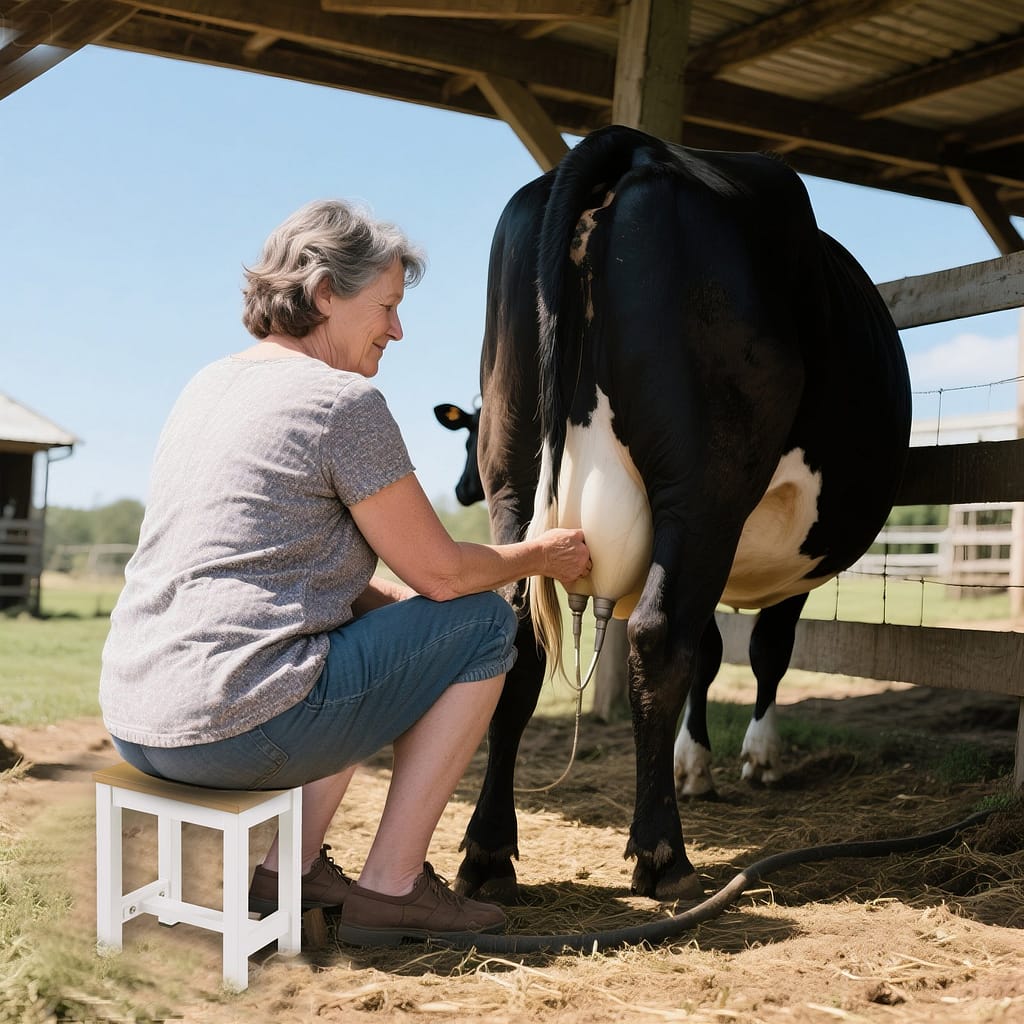 Short Small Milking Stool
