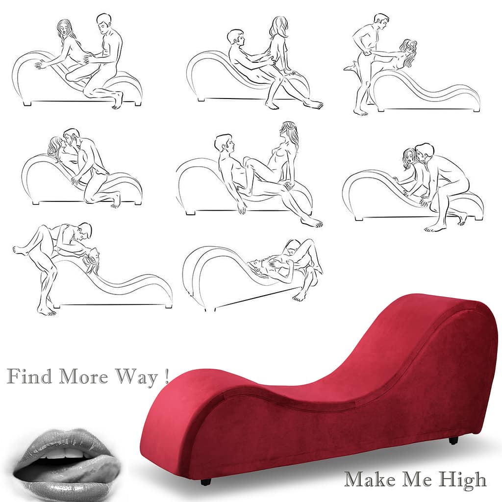 red yoga bench chair