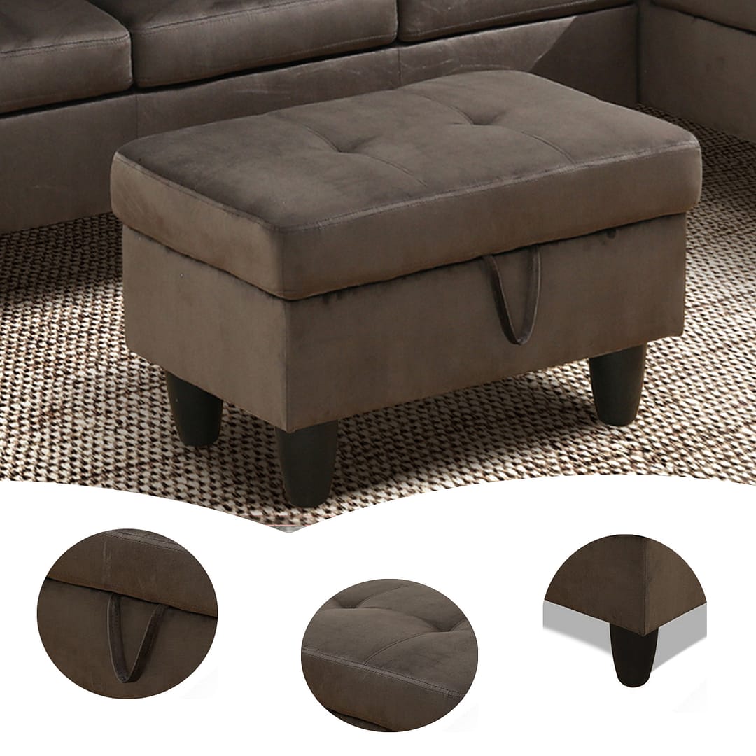 brown fabric sofa ottoman with storage (2)