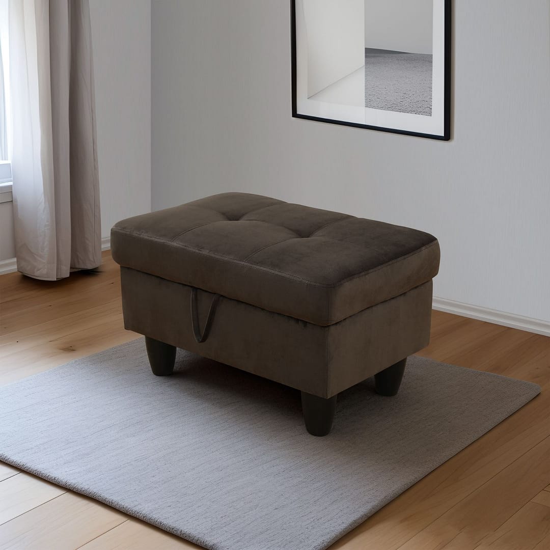 brown fabric storage sofa ottoman (1)