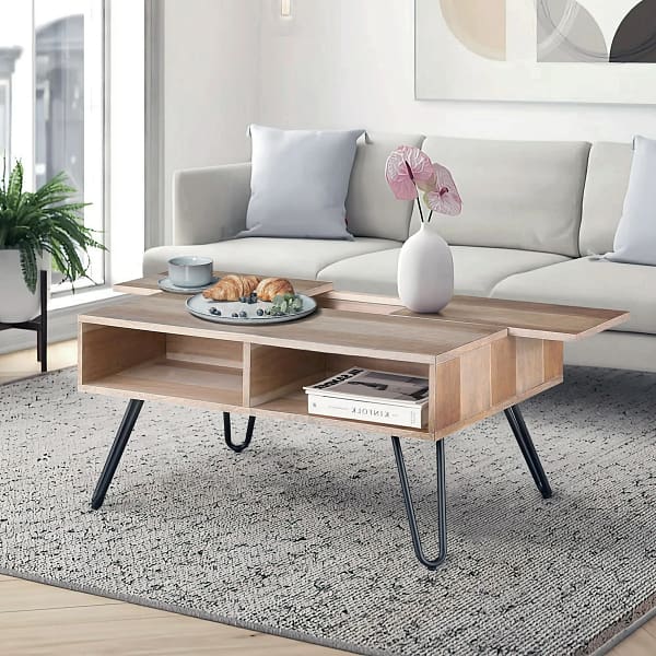 slide top coffee table