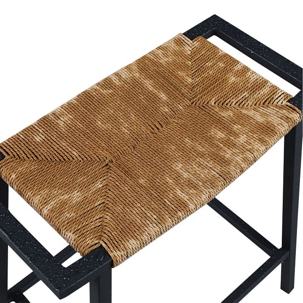 waterproof wicker black bar stool seat