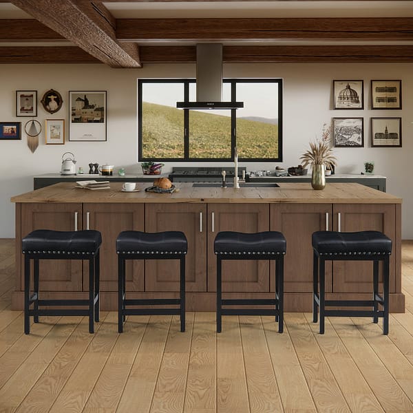 918-Counter Height Bar Stools Set of 2-BK-5