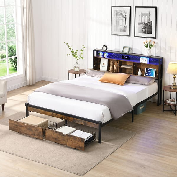 2302 Metal Platform Bed Frame -2