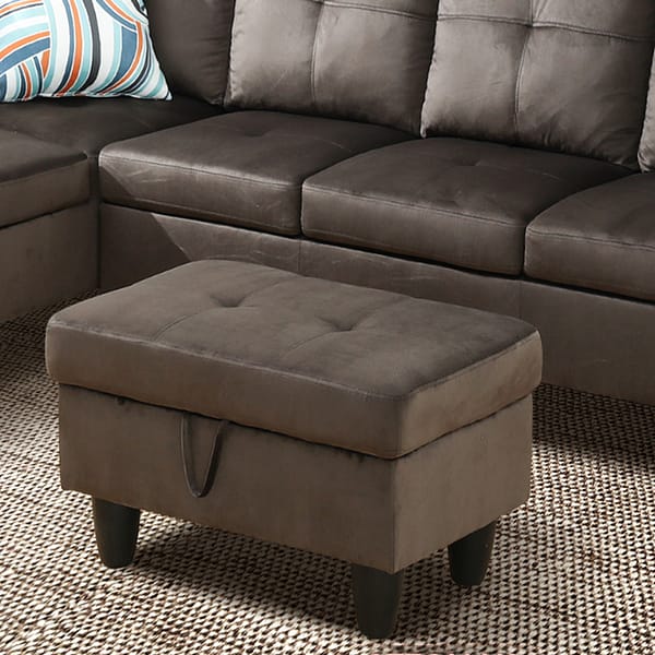 brown fabric sofa ottoman with storage (3)