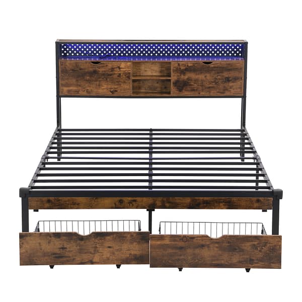 2302 Metal Platform Bed Frame -5