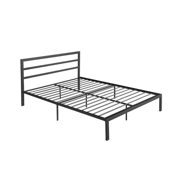 Grey Queen Size Bed Frame with Headboard (3)